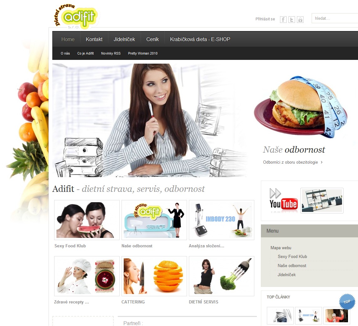 Reference webdesign - Adifit s.r.o.