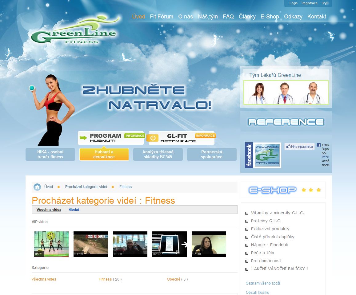 Fitness web na prodej