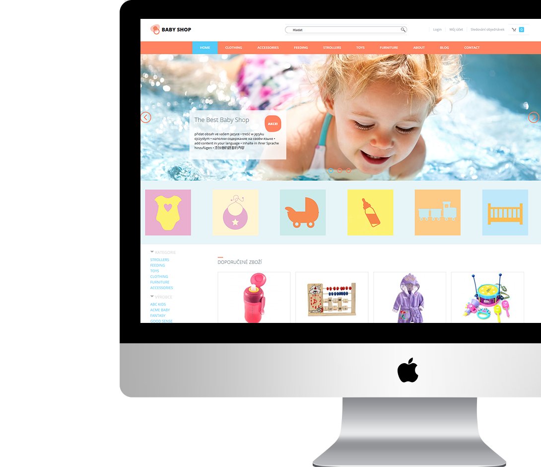 Ein moderner E-Shop für Baby-Bedürfnisse